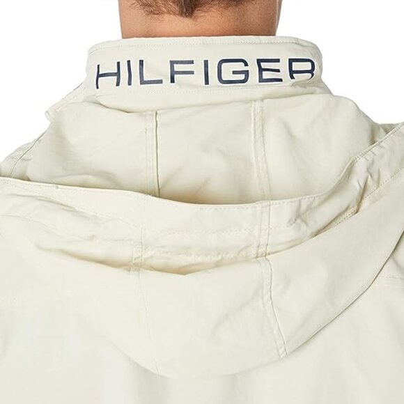 Tommy Hilfiger Men Lightweight Waterproof Regatta Jacket cream L - Picture 9 of 14